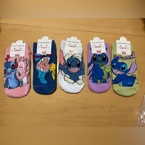 Unbranded Other - Stitch Colorful Cartoon Character Socks Set